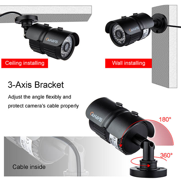 CANAVIS 1000TVL CCTV Security Camera