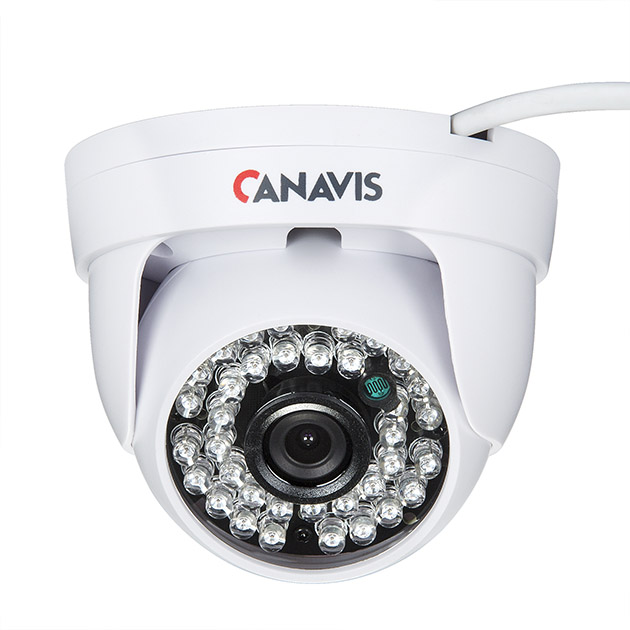 CANAVIS 5.0 Mega Pixels AHD Dome Camera, Plastic housing, For indoor use