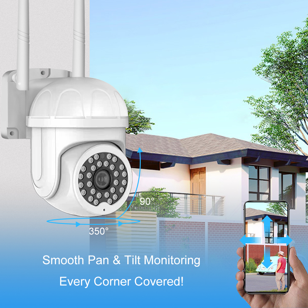 Cheapest 1080P Motion Tracking  IP Camera Wireless Security Outdoor Mini PTZ Camera WiFi CCTV Camera