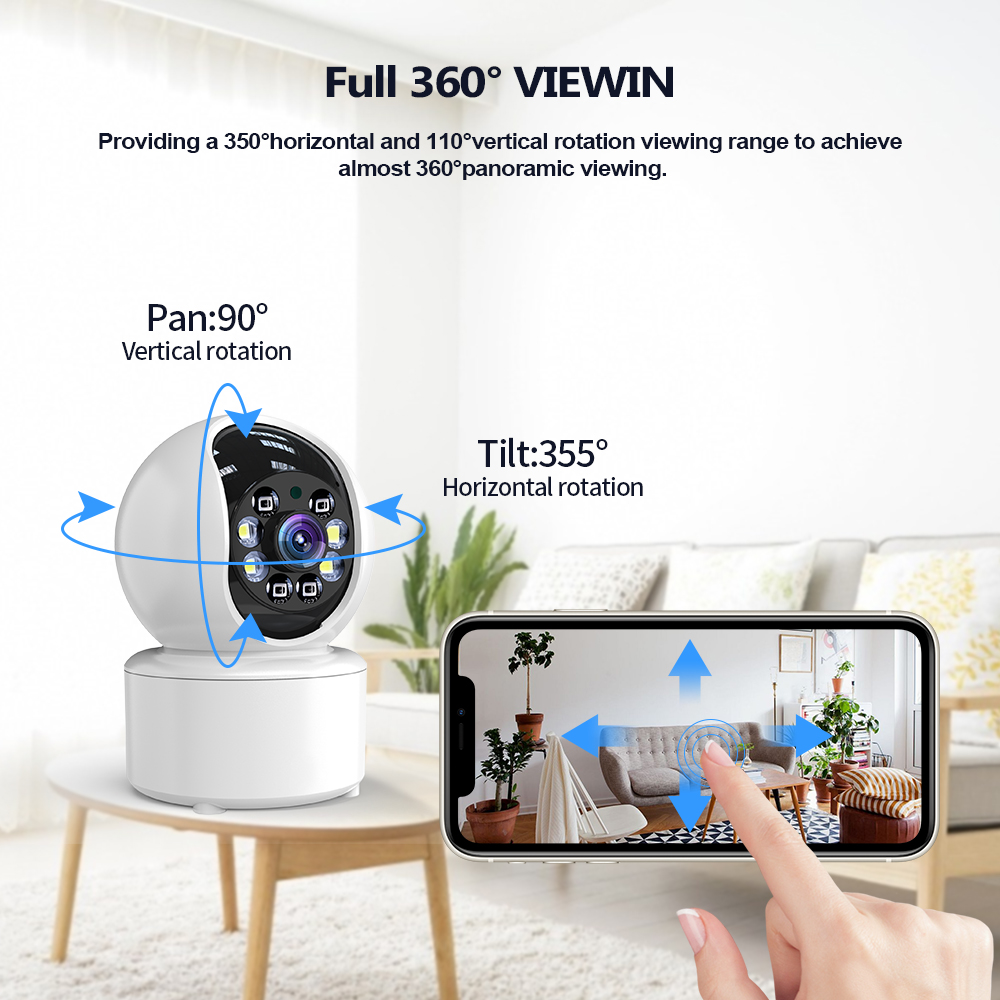 Indoor home security ip ameras surveillance video WIFI cam full hd  cctv smart wifi camera