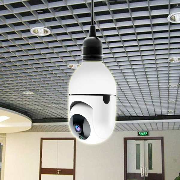 1080p Full Color Night Vision Wireless Bulb Lamp Camera Auto Tracking 360 Degree Wifi Cctv Security Light Bulb Ptz Camera