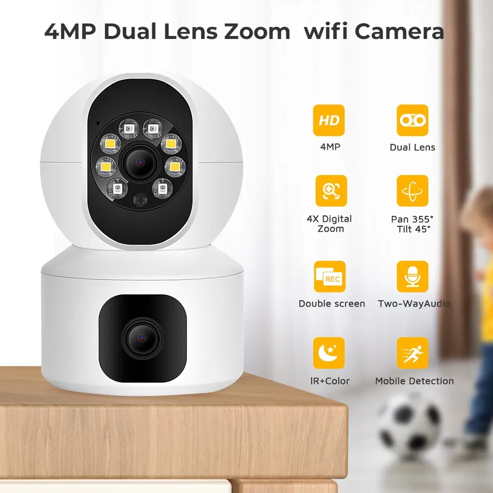 Wholesale High Quality PTZ Smart Security Indoor PTZ Network Camera with Night Vision and Cloud Storage